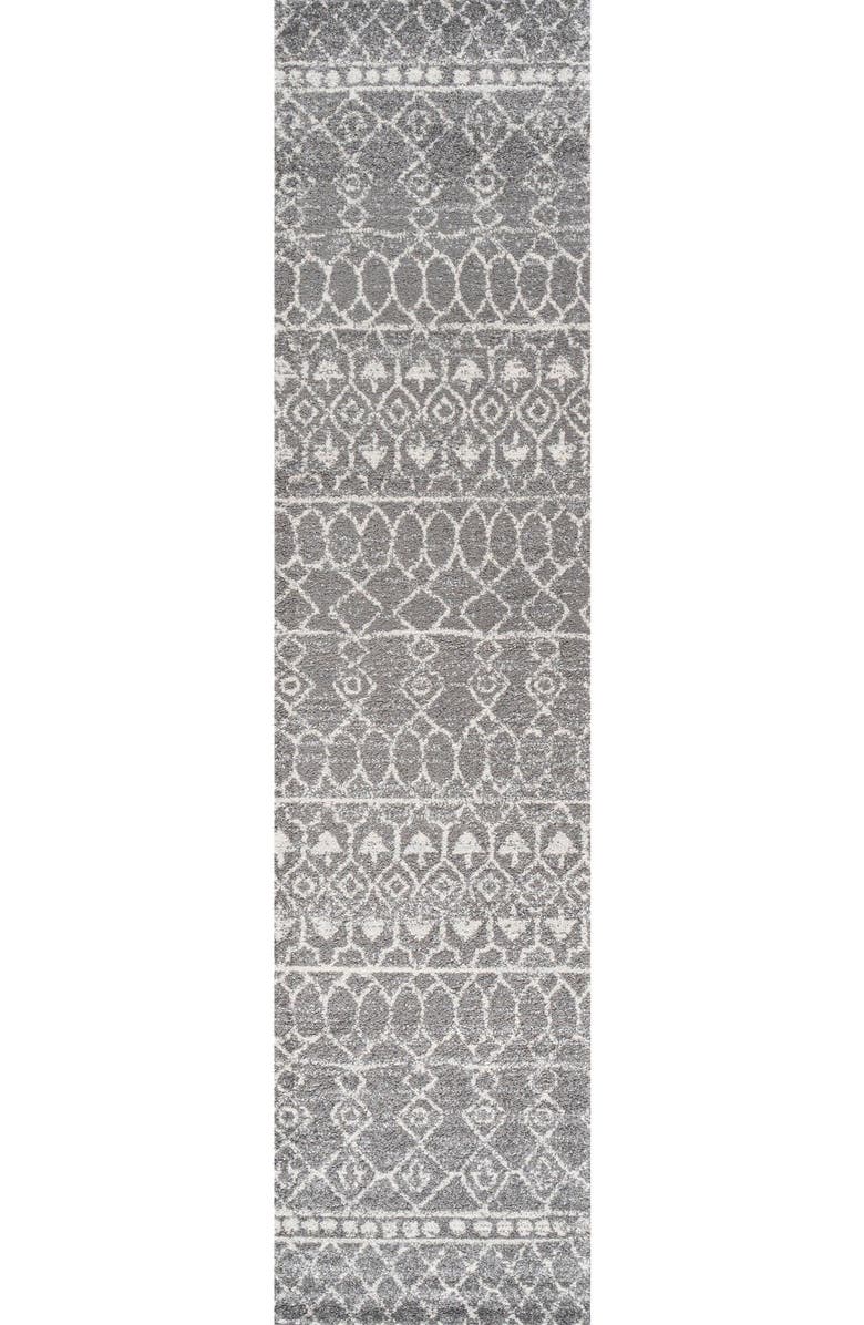 JONATHAN Y Izil Moroccan Beni Souk Area Rug, Main, color, Gray/Cream
