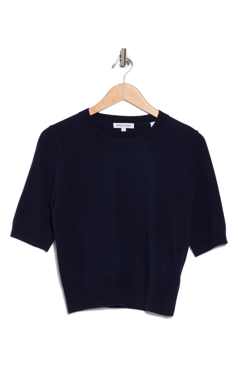 Veronica Beard Shana Cashmere Sweater, Alternate, color, Navy