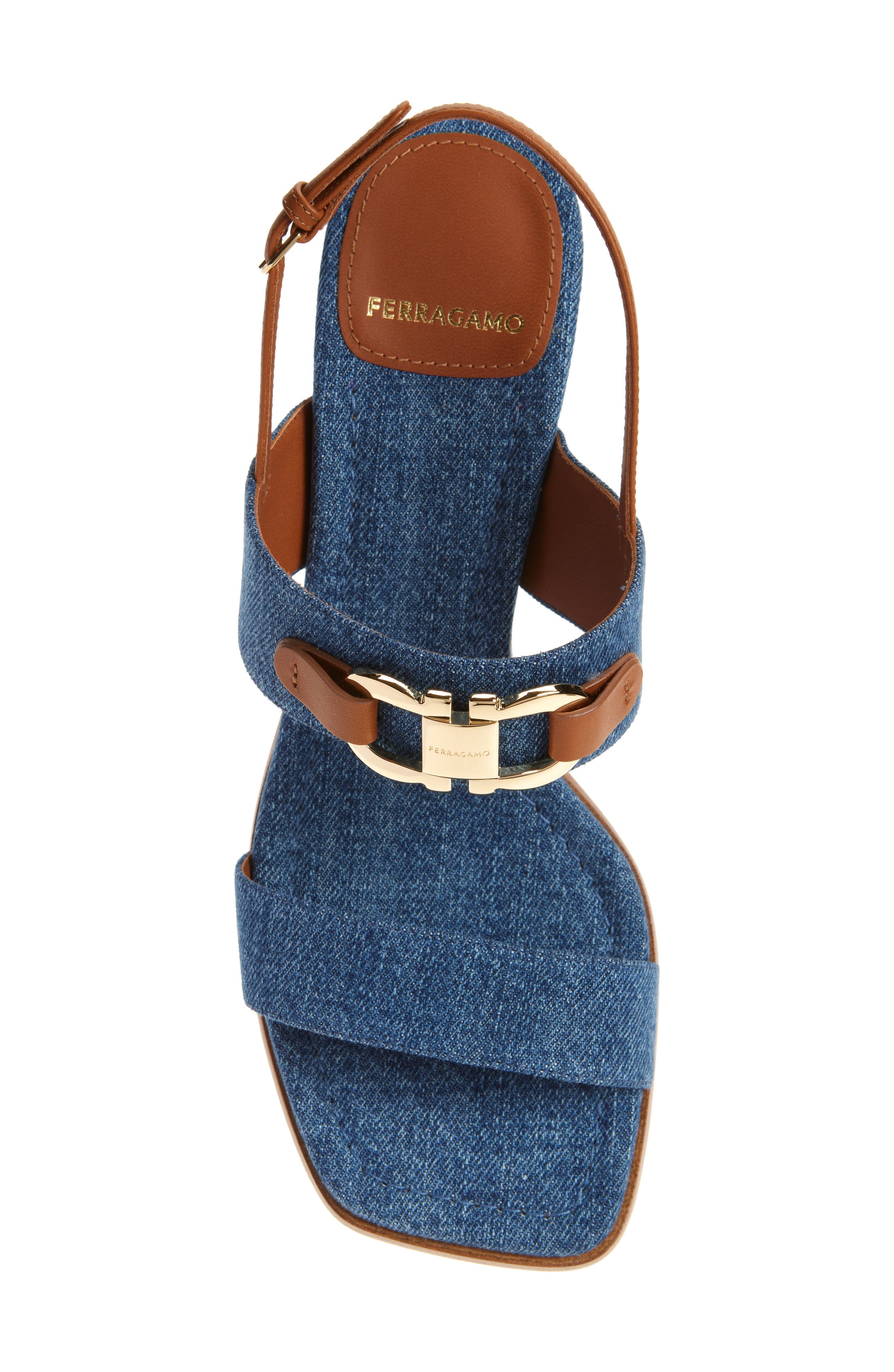 FERRAGAMO Lou Gancio Slingback Sandal, Alternate, color, 