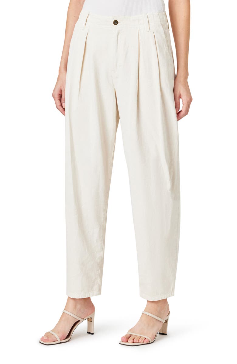 Habitual Pleated Tapered Jeans, Alternate, color, Stone