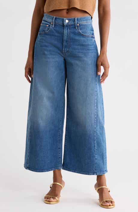 The Pipe-Dream Zip Ankle High Waist Wide Leg Jeans