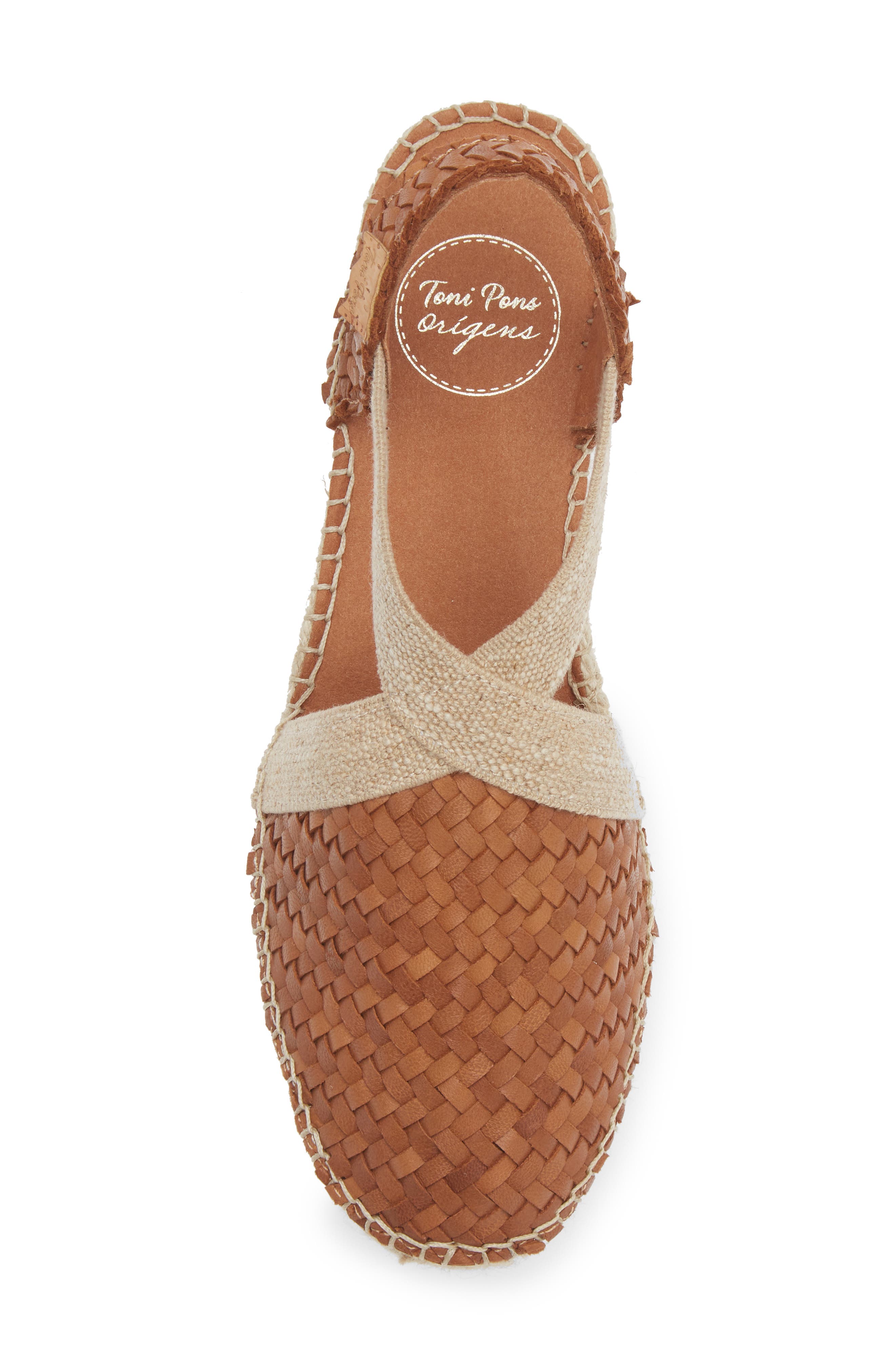 Toni Pons Siracusa Slingback Espadrille Wedge, Alternate, color, Cuiro