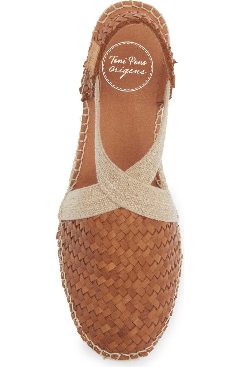 Toni Pons Siracusa Slingback Espadrille Wedge, Alternate, color, Cuiro