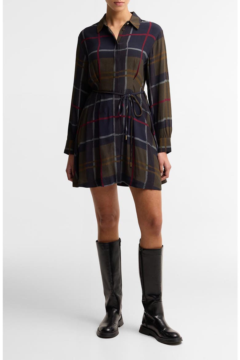 Ivybridge Mini Shirtdress, Main, color, SHADOW CLASSIC PAINTED TARTAN