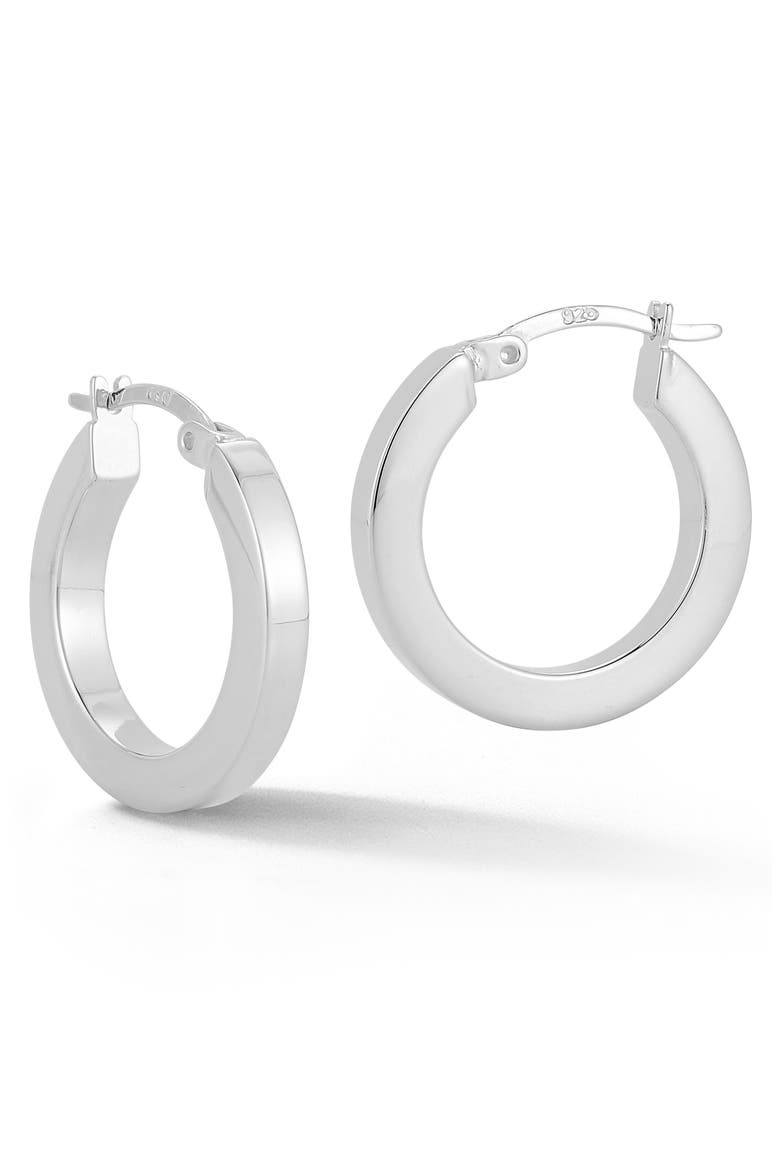 Tube Hoop Earrings, Main, color, SILVER