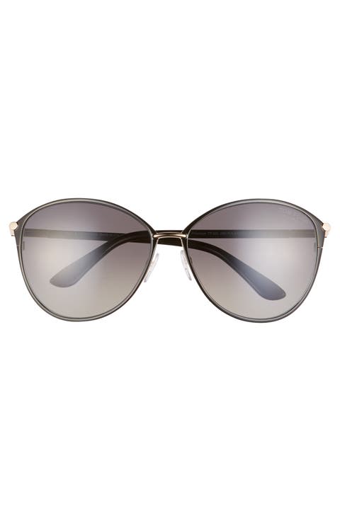 Penelope 59mm Gradient Polarized Cat Eye Sunglasses