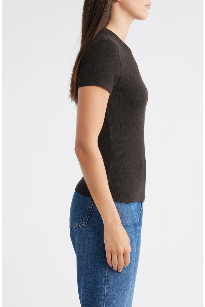 The Rib Baby T-Shirt, Alternate, color, COFFEE HEATHER
