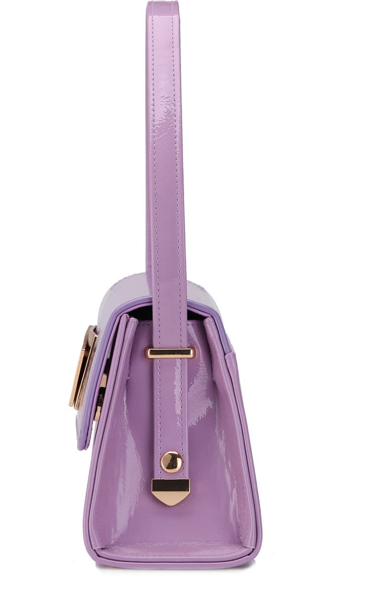 NINETY UNION Patent Faux Leather Handbag, Alternate, color, Lavender Multi