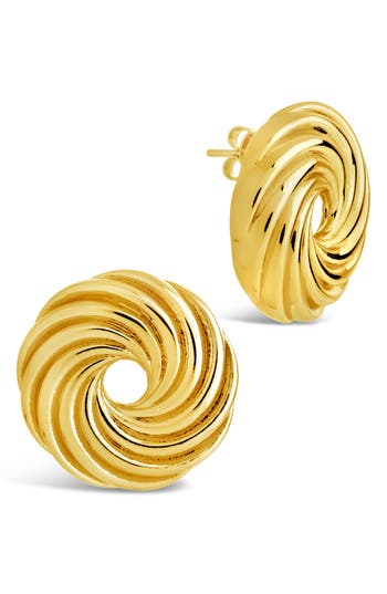 Sterling Forever Cruller Stud Earrings