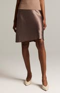 Vince Crinkled Satin Slip Miniskirt