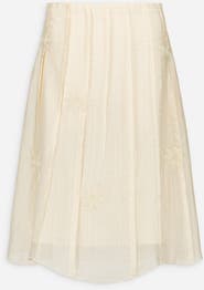 SAEMDI Kaia Floral Embroidered Skirt