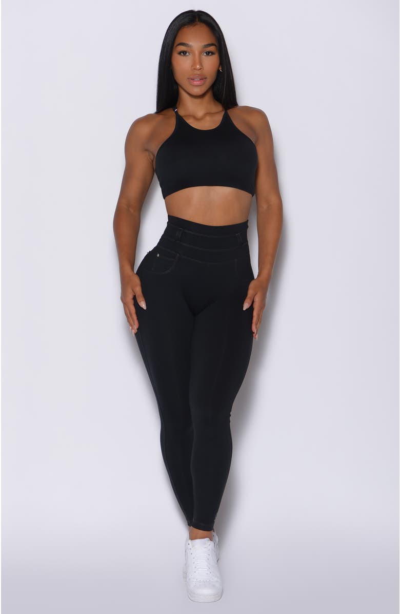 Bombshell Sportswear Peach Bottoms, Alternate, color, Black