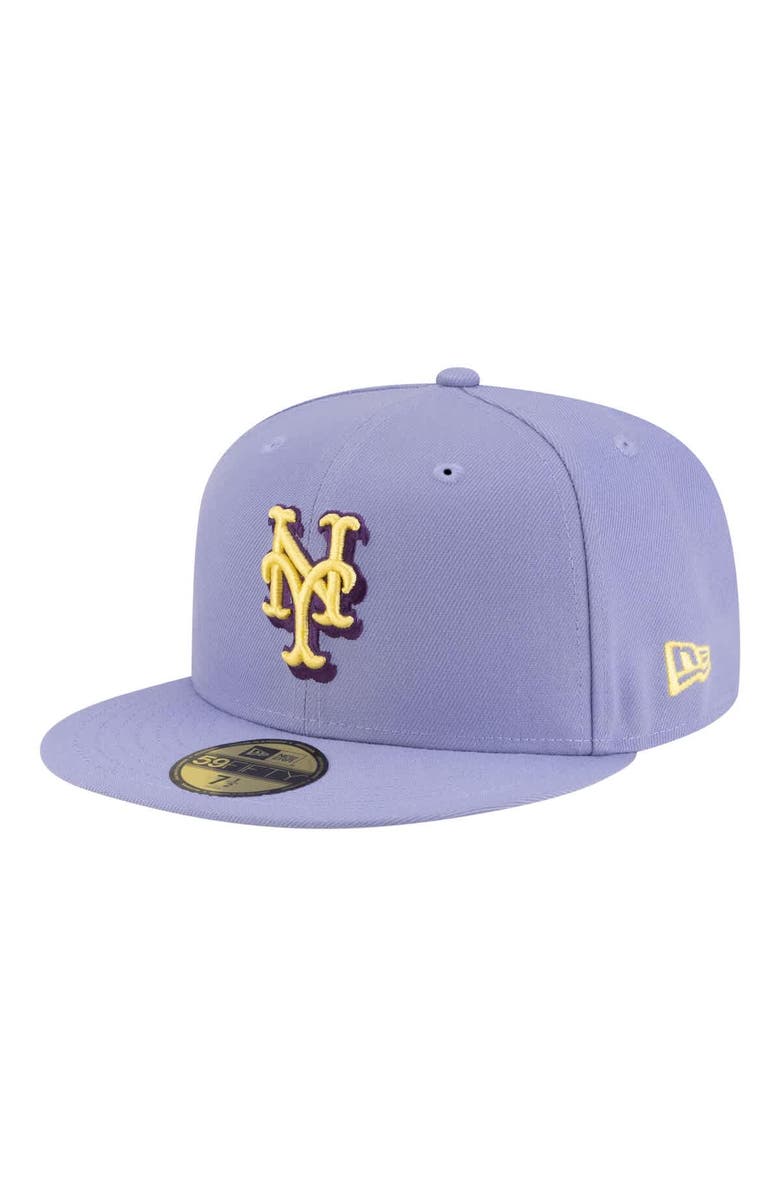 New Era Men's New Era Light Purple New York Mets Lavender Bloom 59FIFTY Fitted Hat, Alternate, color, Light Purple
