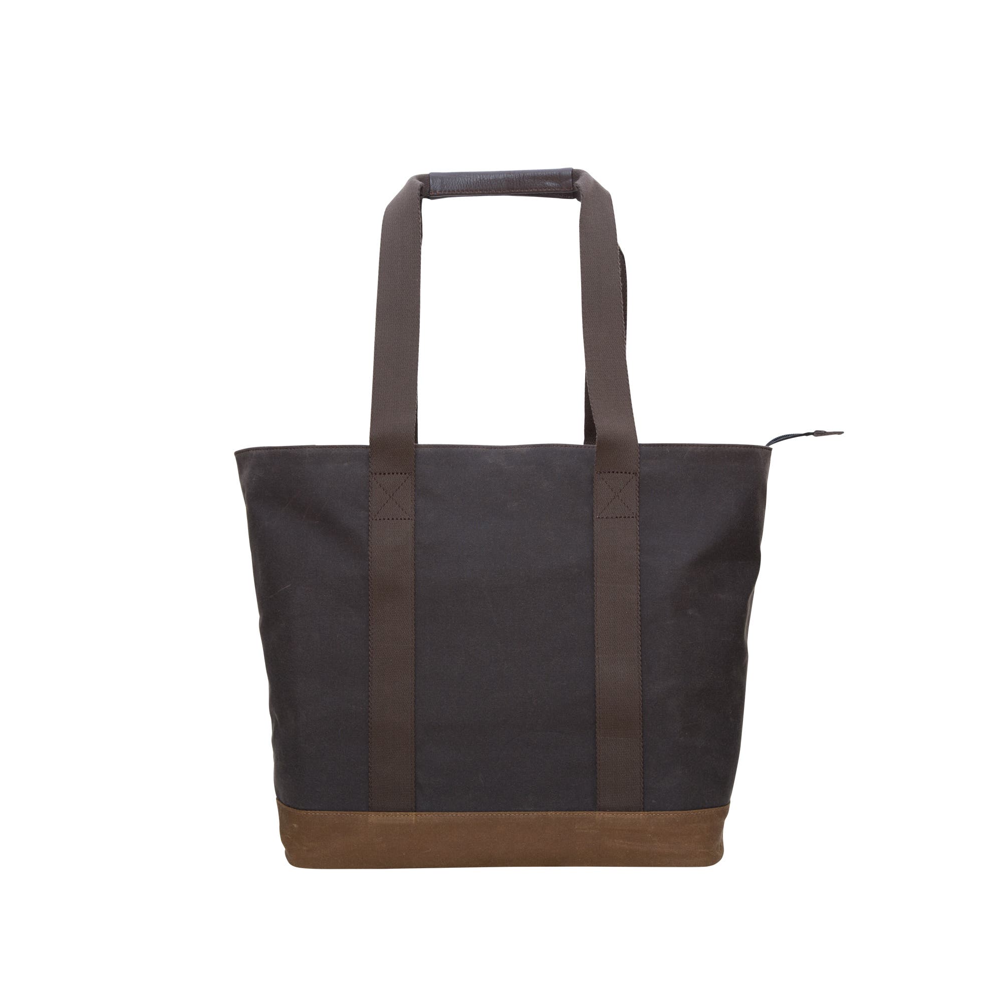 Waxed Montague Tote Bag, Alternate, color, Dark Brown