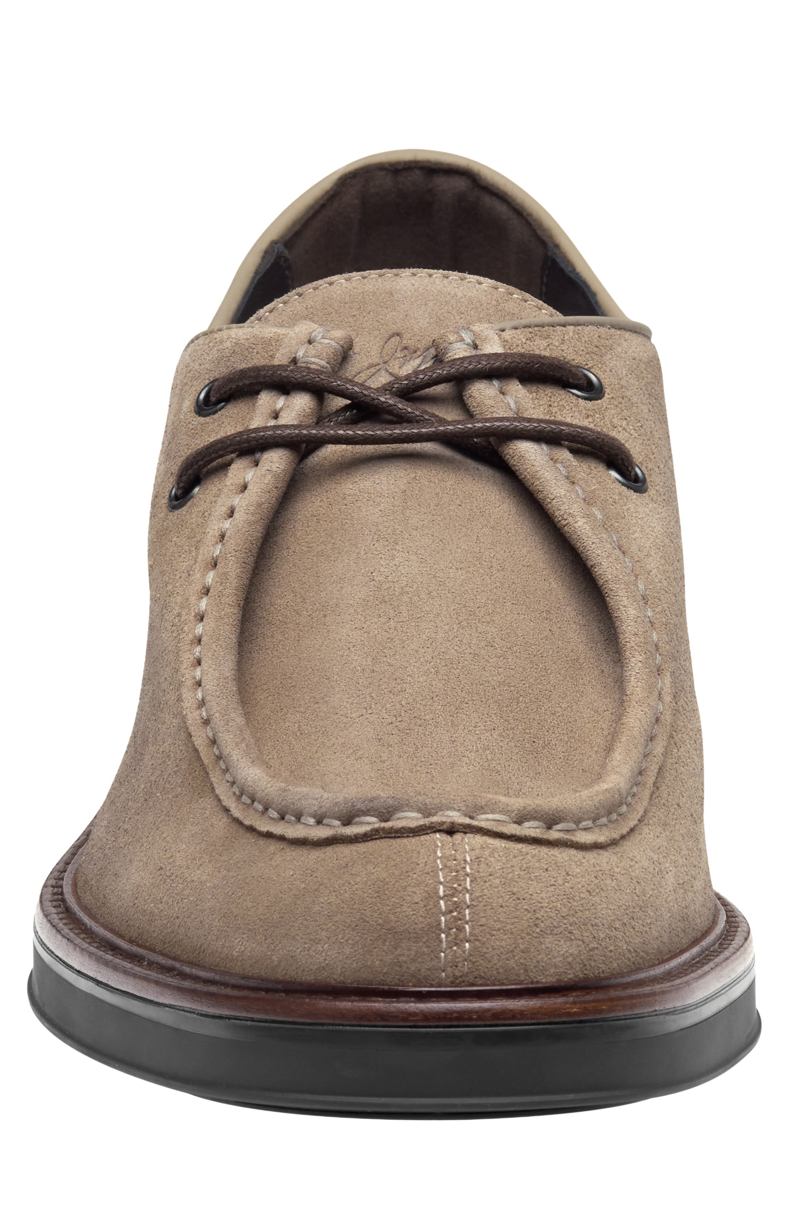 Brady Moc Toe Shoe, Alternate, color, GRAY SUEDE