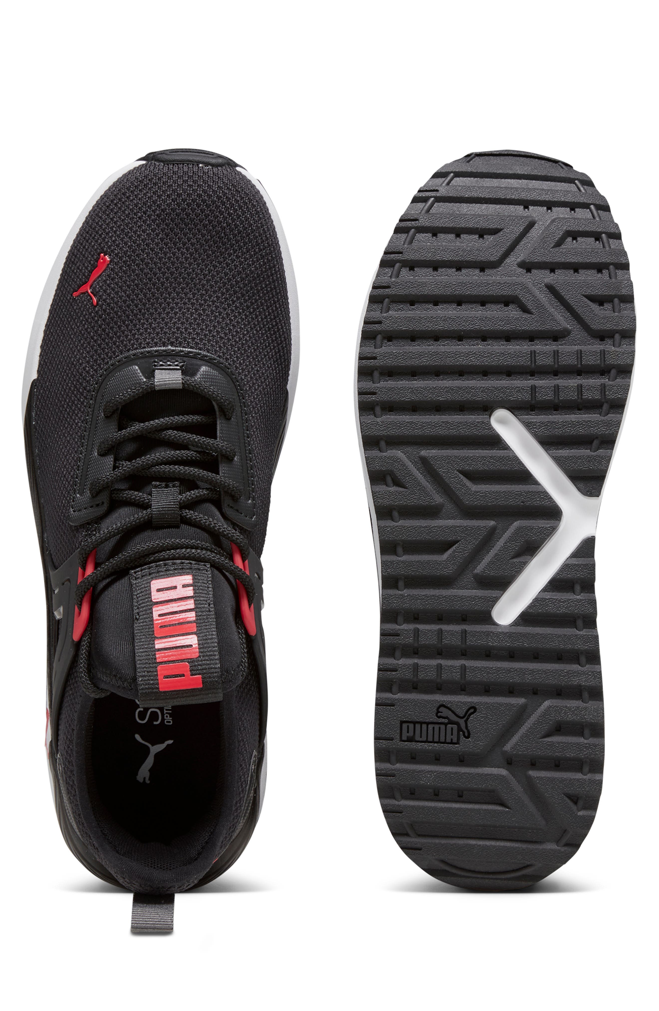 Pacer 23 Street Sneaker, Alternate, color, PUMA BLACK-FOR ALL TIME RED