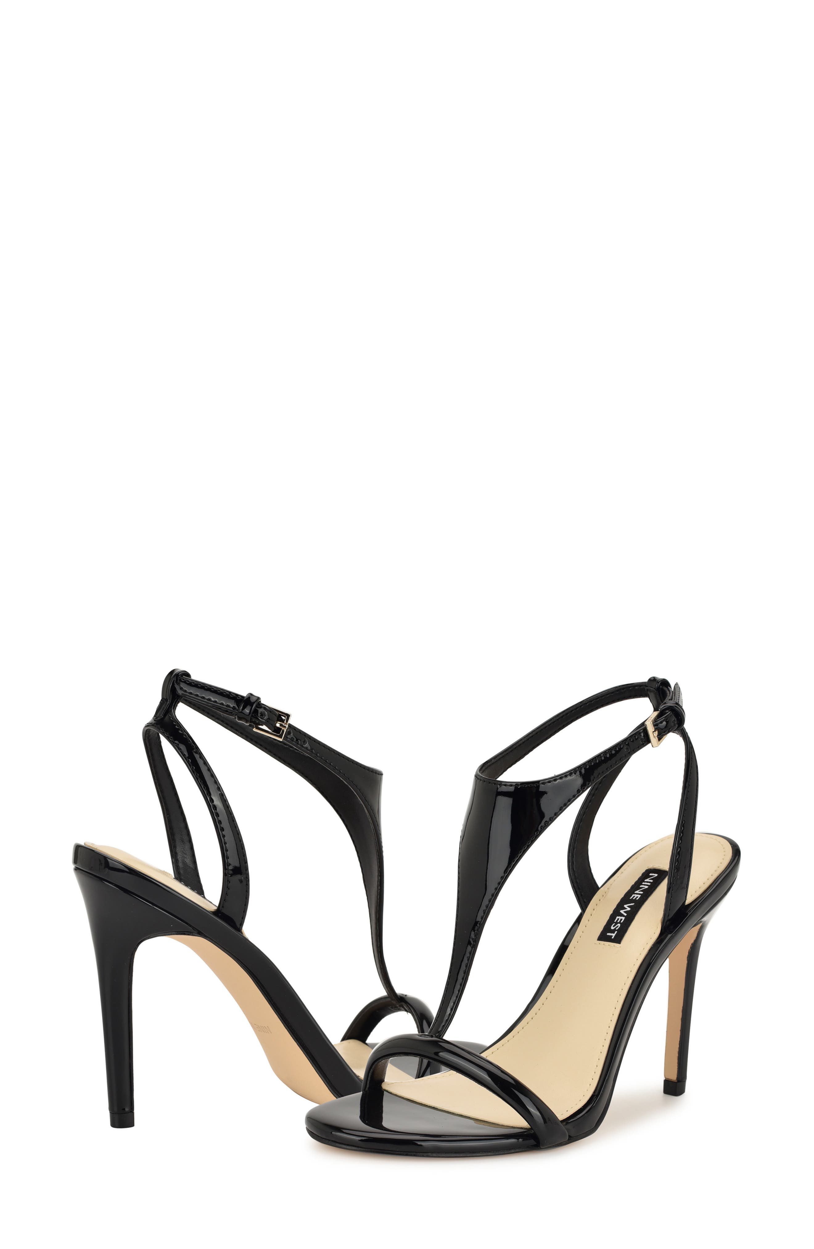 Mandey Ankle Strap Sandal, Alternate, color, BLACK