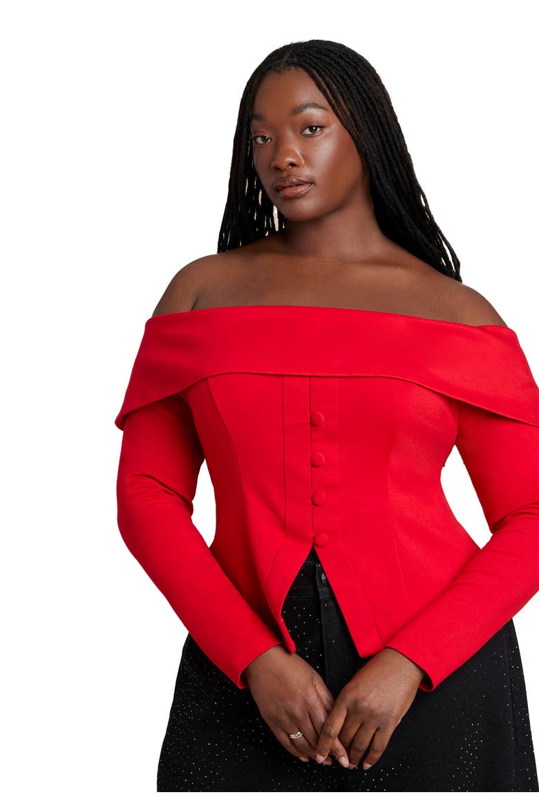 Fold Over Top With Front Button Detail, Alternate, color, BARBADOS CHERRY