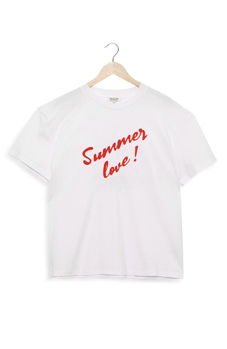 Gottex Beach Life Printed Swim Cover Up Tshirt Fit, Main, color, Wh/Bordo