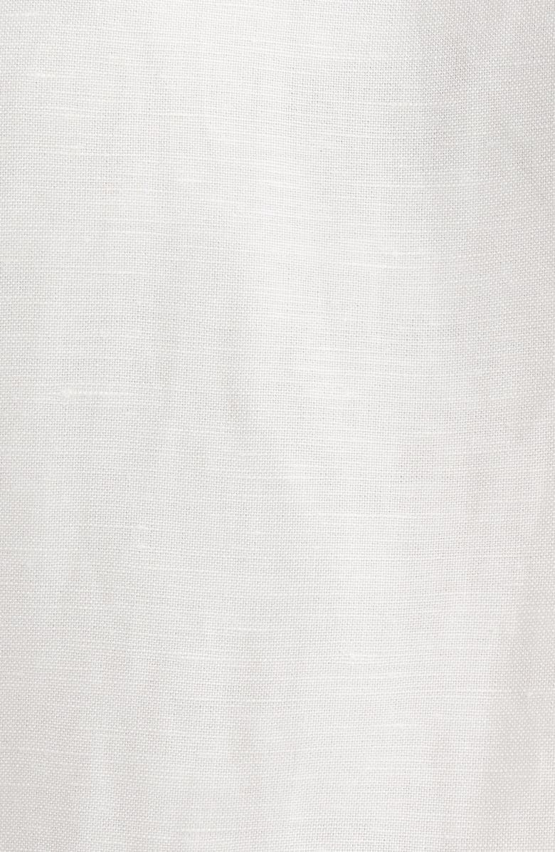 Anne Klein Ladder Stitch Inset Linen Blend Top, Alternate, color, 