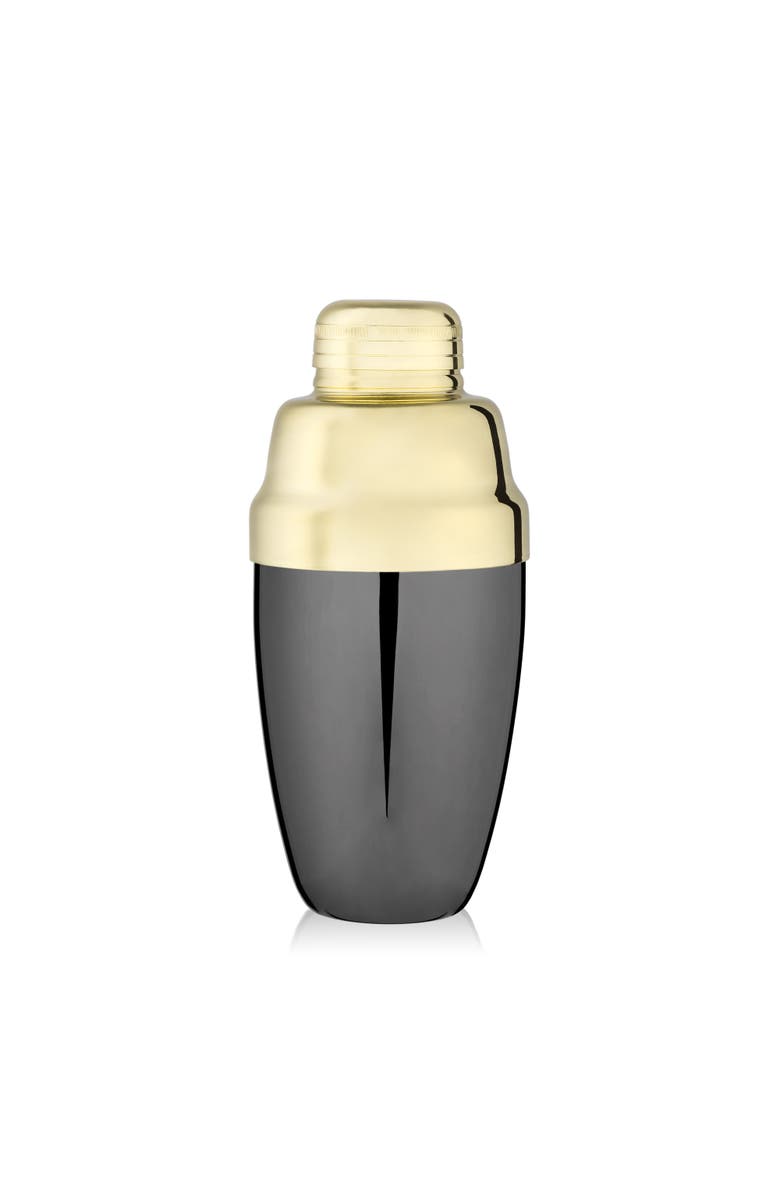 Viski Deco Two-Toned Heavyweight Shaker, Main, color, Black