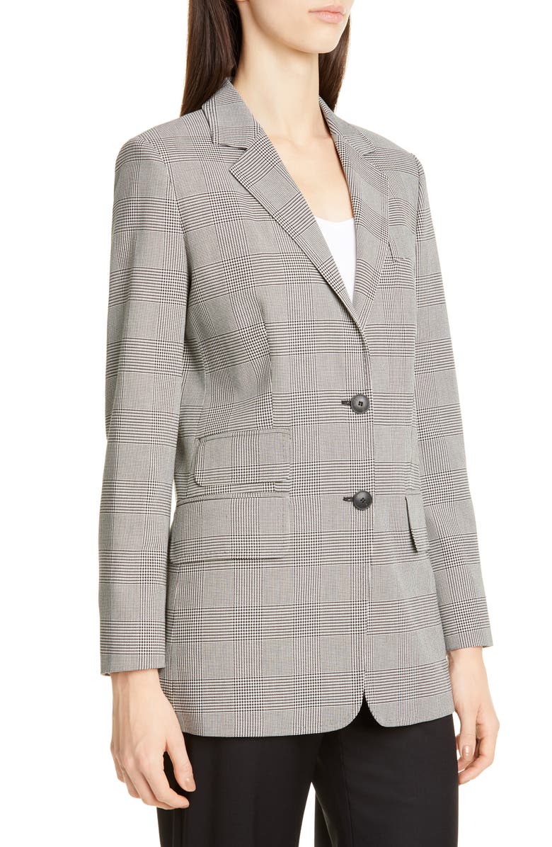 Max Mara Angelo Glen Plaid Cotton Jacket, Alternate, color,