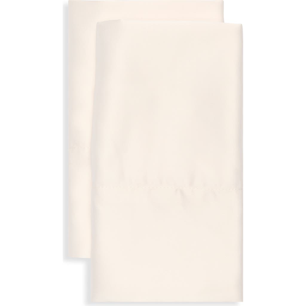 Artisan 34 Set Of 2 Lumina Lou Satin Pillowcases In White