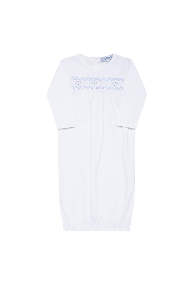 Nellapima Nella Smocked Boy Gown - Baby, Alternate, color, White