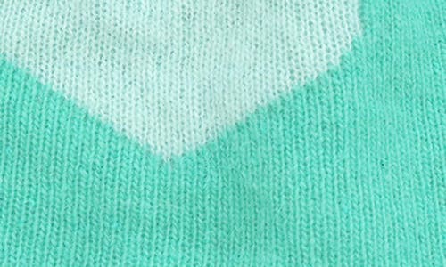 Portolano Heart Wool Blend Beanie In Blue
