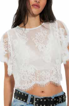 Lunar Ash Lace Crop Top