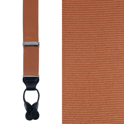 Big & Tall Phoenix 38mm Grosgrain Non Stretch Ribbon Button End Suspenders (Braces)
