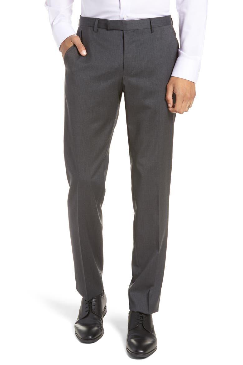 Johnstons/Lenon Regular Fit Solid Wool Suit, Alternate, color, CHARCOAL