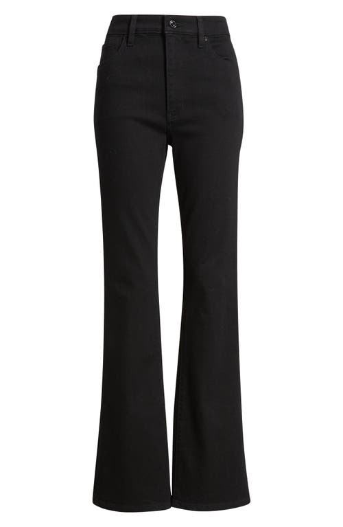 Frame Le High Straight Cropped High-rise Straight-leg Jeans In Black