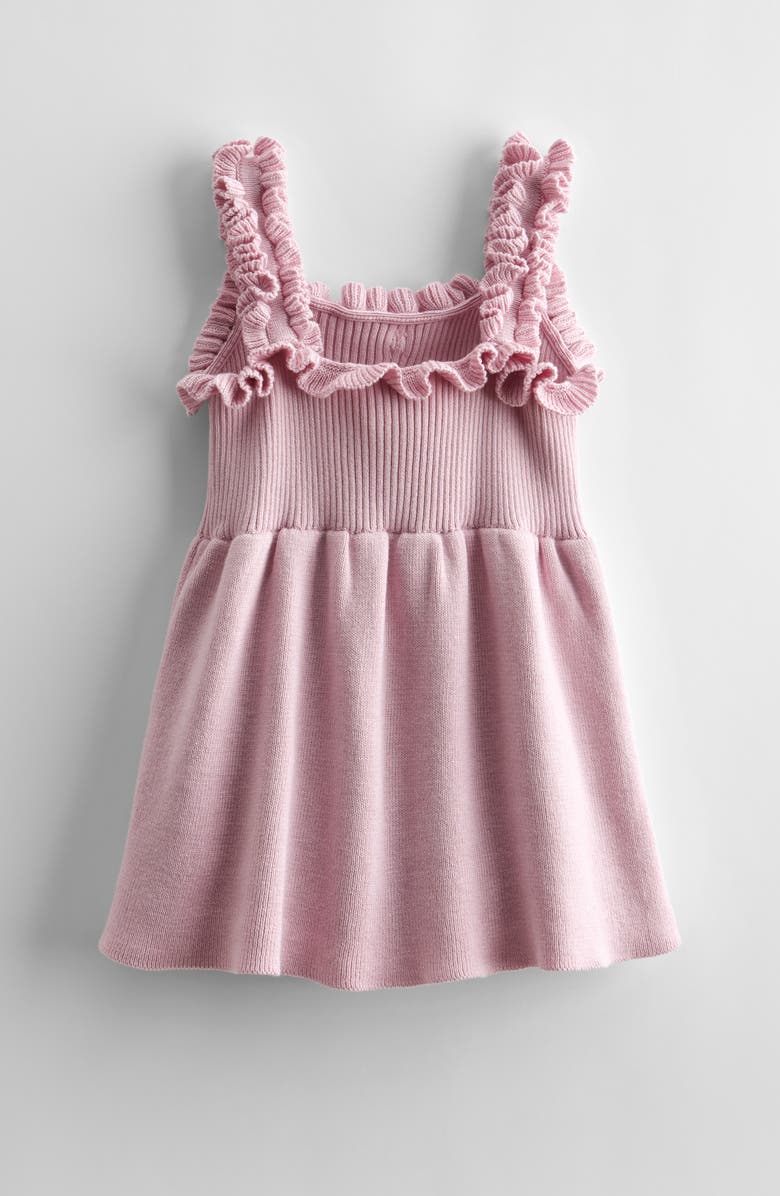 Nordstrom Ruffle Accent Skirted Sweater Bodysuit, Alternate, color, Purple Fragrant