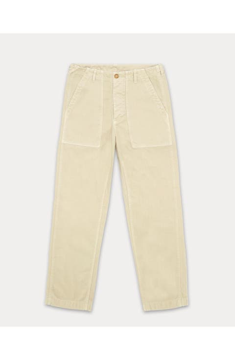 Newfatigue Herringbone Cotton Trousers