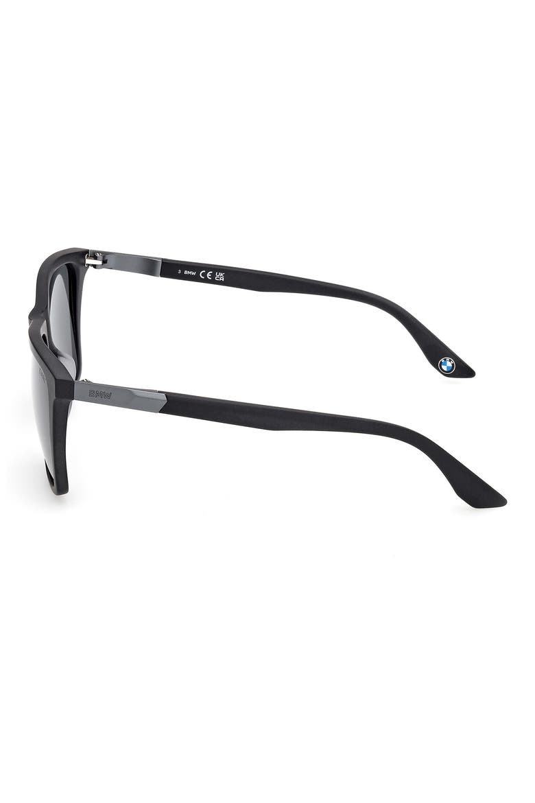 56mm Sunglasses, Alternate, color, MATTE BLACK / SMOKE
