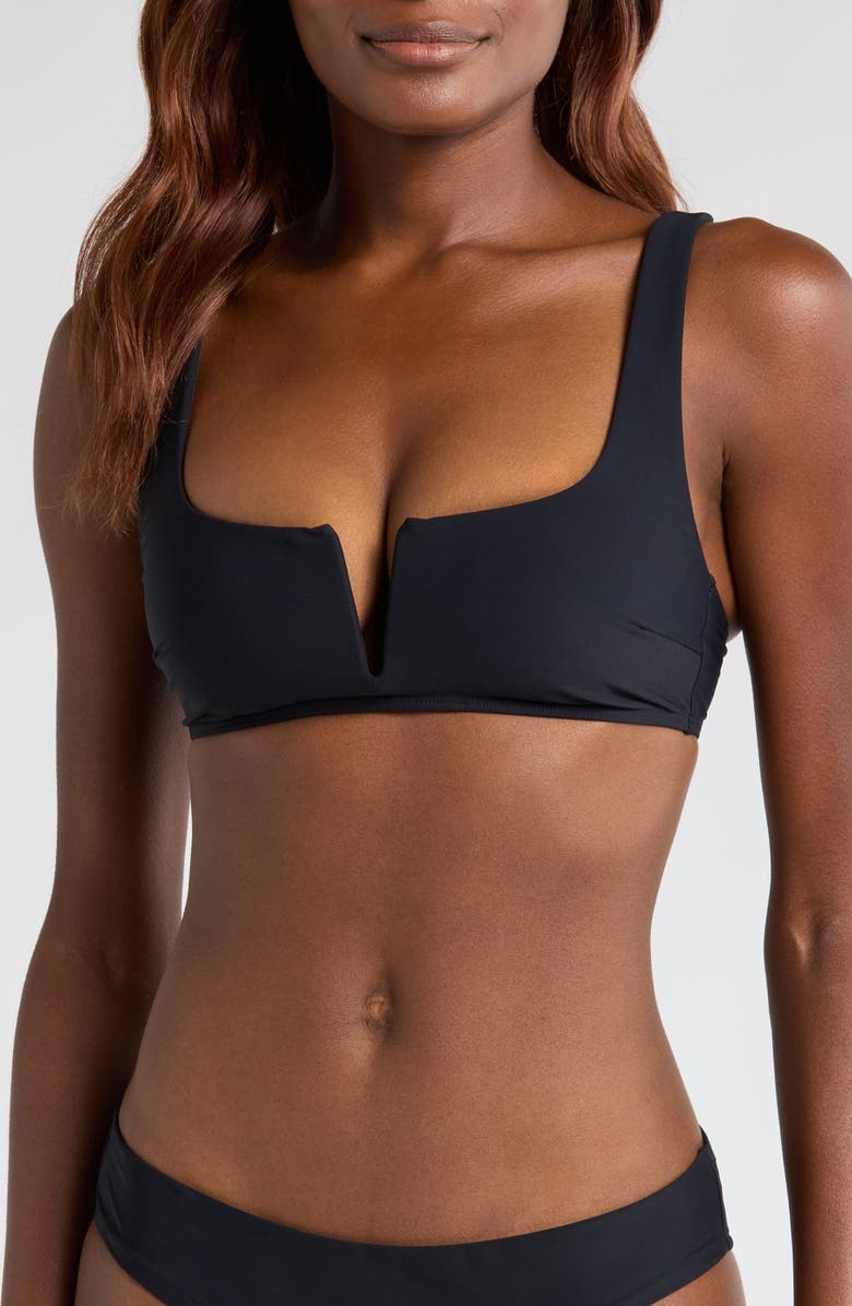 BONDI BORN Clio Notched Bikini Top, Main, color, 