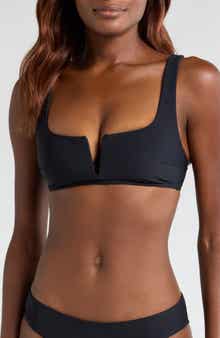 BONDI BORN Clio Notched Bikini Top