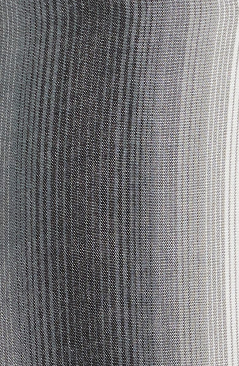 Carhartt Work In Progress Dashner Ombré Stripe Viscose Camp Shirt, Alternate, color, Dashner Stripe Graphite