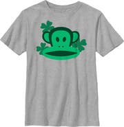 Paul Frank Boys' St. Patrick's Day Julius Face Short Sleeve Graphic T-Shirt