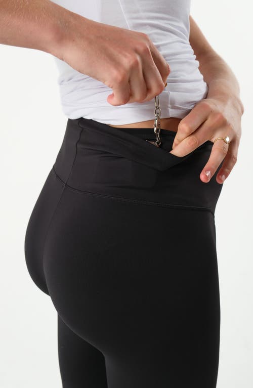 Marion Maternity Stretch Leggings With Bump-friendly Phone Pocket In Black