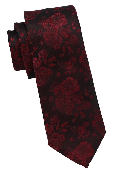 Floral Print Tie