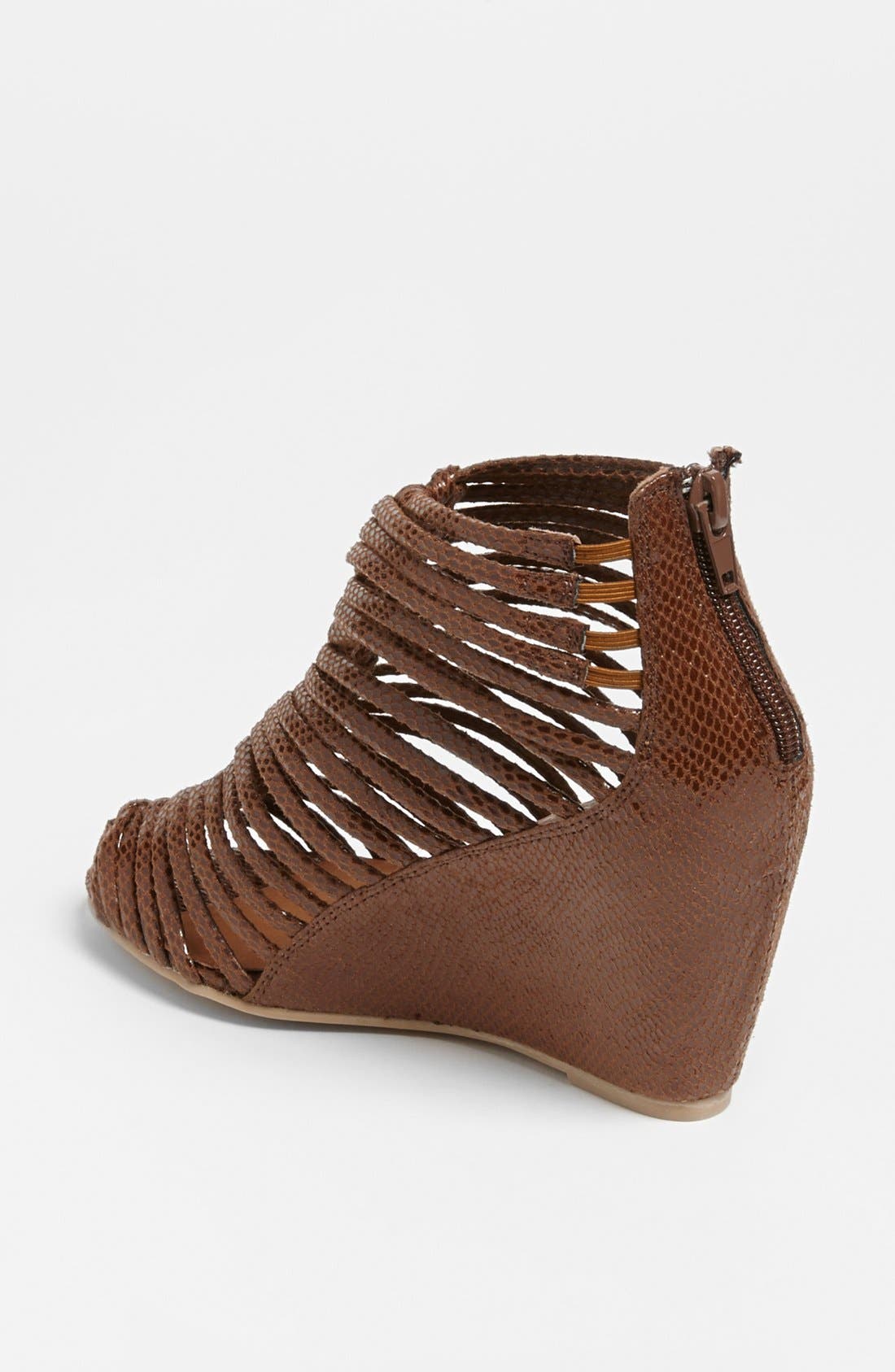 'Cast' Wedge Sandal, Alternate, color, BROWN SNAKE