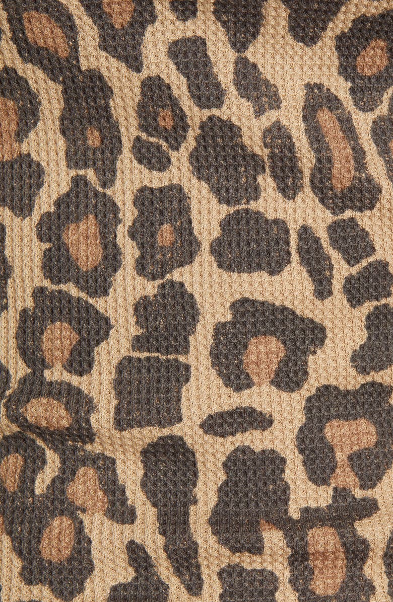 Splendid Forever Leopard Henley, Alternate, color, 