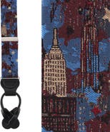 Trafalgar NYC Proud Silk Novelty Button End Suspenders