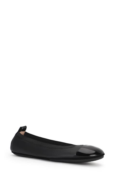 Yosi samra fashion black ballet flats