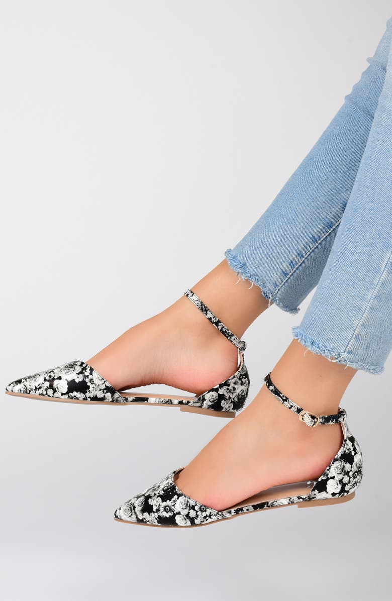 Journee Collection JOURNEE Reba Ankle Strap Flat, Alternate, color, Taupe