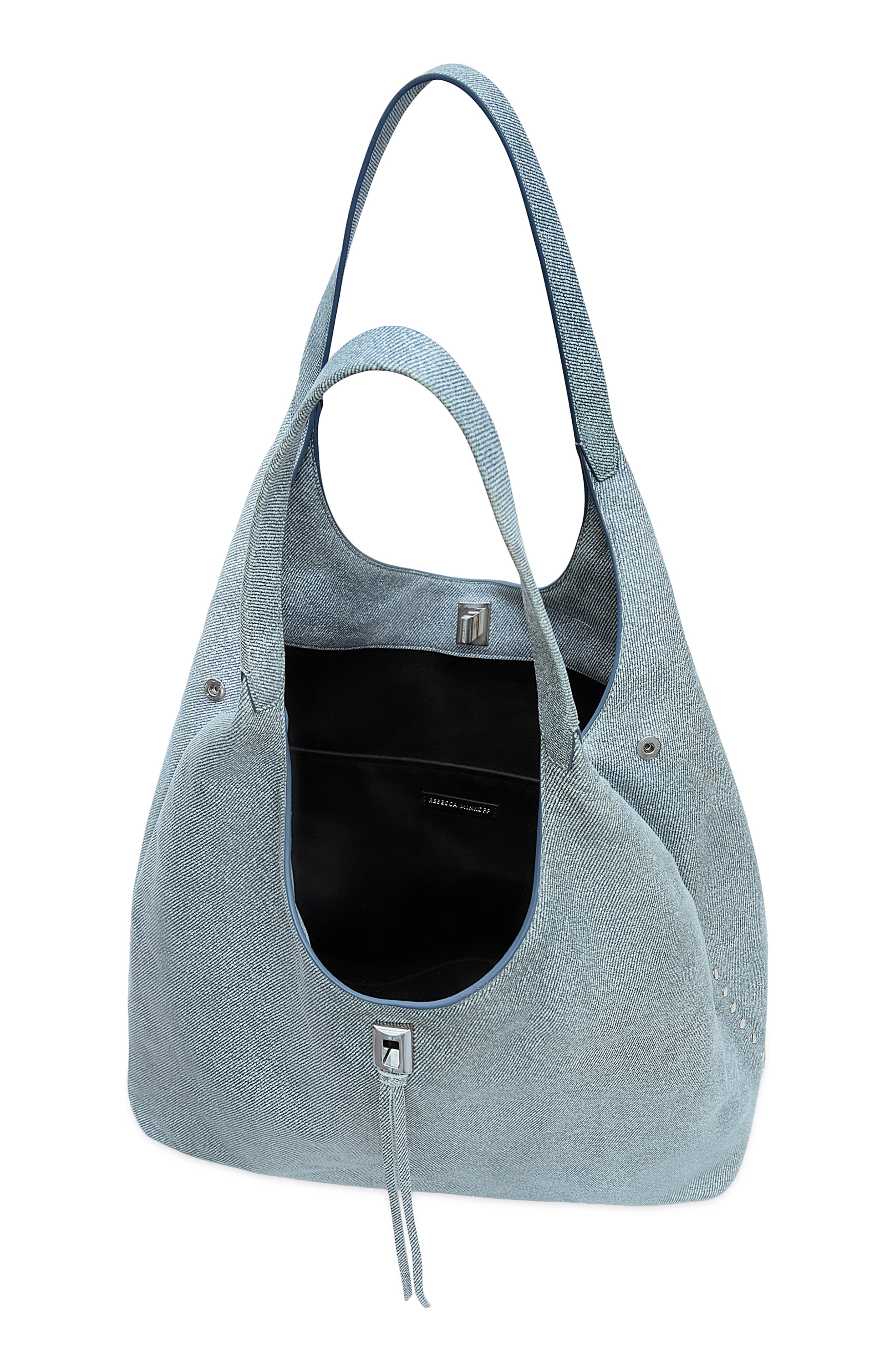 Darren Signature Leather Carryall, Alternate, color, DENIM