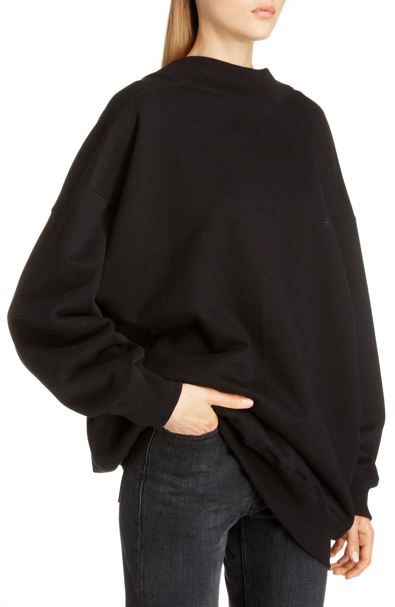 Balenciaga Wide Neck Sweatshirt, Alternate, color,
