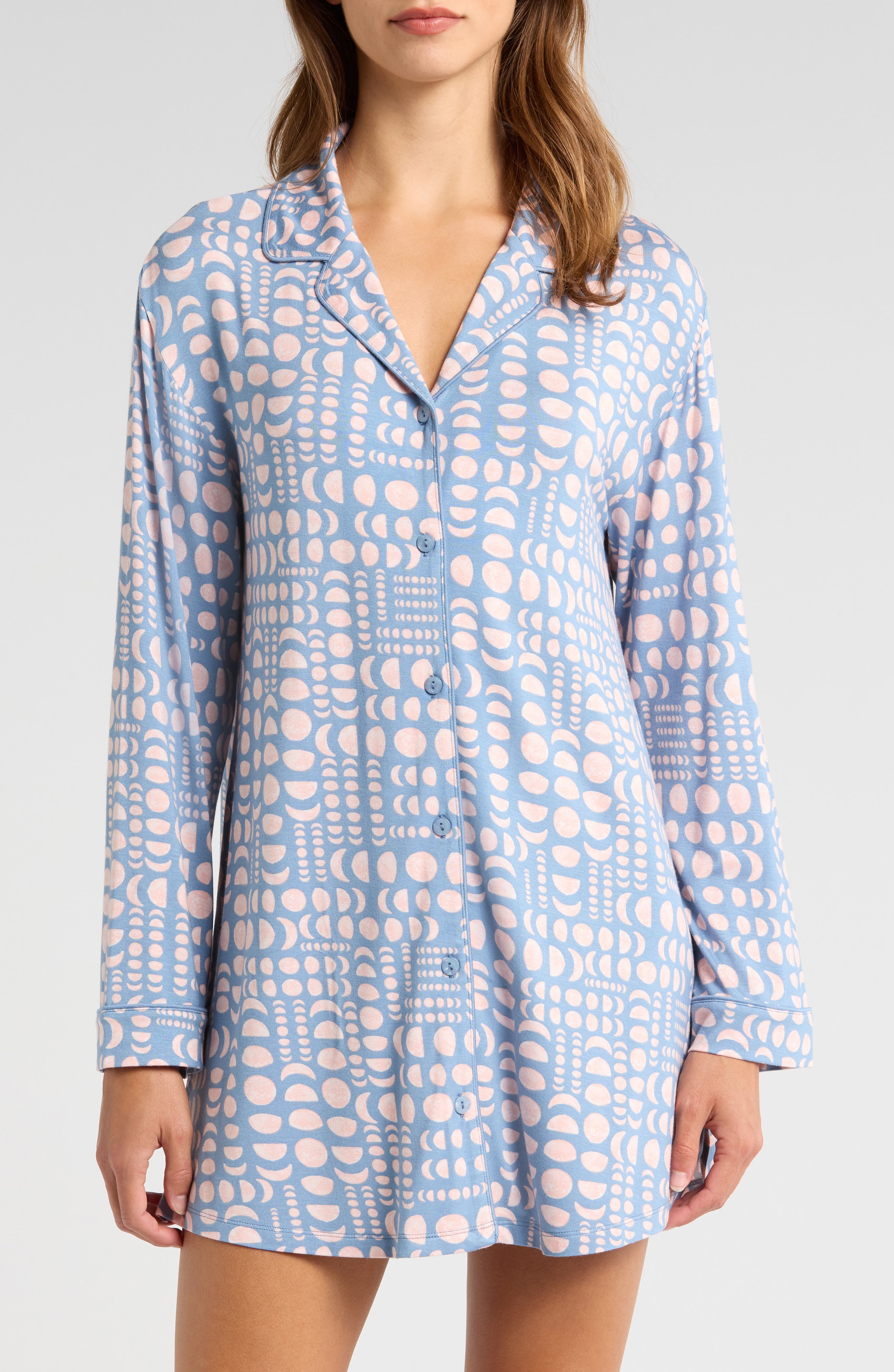 Honeydew Intimates All American Sleep Shirt in Stormy Moons 